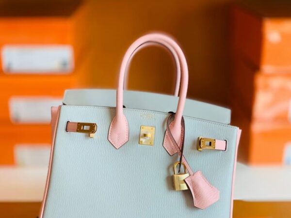 mmexport1673344816825-1024x768-1 Hermes Birkin Chevre 3Q sakura pink & 80 Pearl grey Gold Hardware 25cm Full Handmade