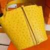 mmexport1673344871982-1024x810-1 Hermes Picotin Lock Ostrich Lemon yellow Silver Hardware 22cm Full Handmade