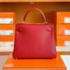 Hermes Kelly Evercolor K1 rouge grenat Gold Hardware 28cm Full Handmade