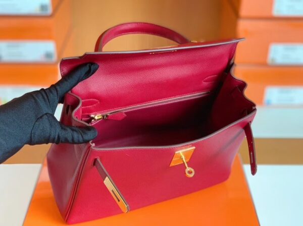 mmexport1673774800400-1024x764-1 Hermes Kelly Evercolor K1 rouge grenat Gold Hardware 28cm Full Handmade