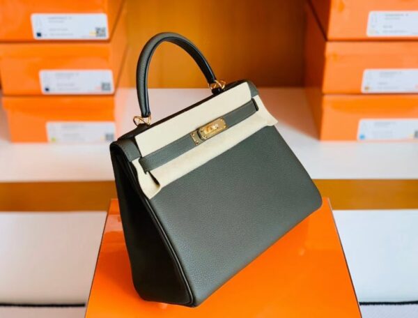 mmexport1673774843986-1024x779-1 Hermes Kelly Togo CK46 carbon grey Gold Hardware 28cm Full Handmade