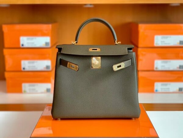 mmexport1673774848730-1024x777-1 Hermes Kelly Togo CK46 carbon grey Gold Hardware 28cm Full Handmade
