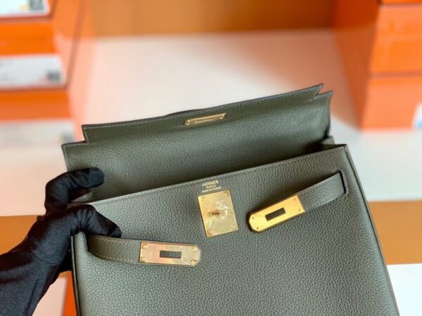 mmexport1673774853804-1024x768-1 Hermes Kelly Togo CK46 carbon grey Gold Hardware 28cm Full Handmade