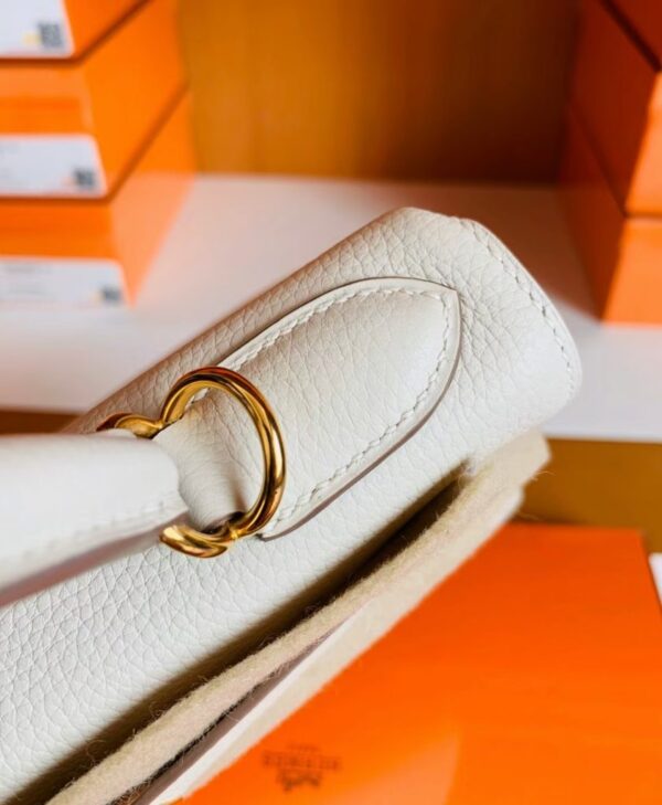 Hermes Kelly Togo Creamy White Gold Hardware 28cm Full Handmade