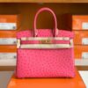 mmexport1673775042111-1024x787-1 Hermes Birkin Ostrich 5J Rose Pink Gold Hardware 30cm Full Handmade