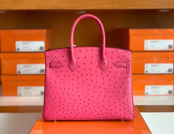 mmexport1673775043534-1024x789-1 Hermes Birkin Ostrich 5J Rose Pink Gold Hardware 30cm Full Handmade