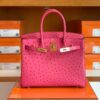 mmexport1673775044903-1024x796-1 Hermes Birkin Ostrich 5J Rose Pink Gold Hardware 30cm Full Handmade