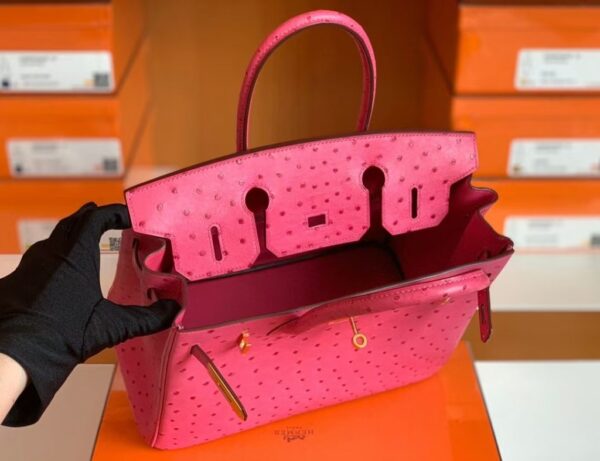 mmexport1673775052188-1024x787-1 Hermes Birkin Ostrich 5J Rose Pink Gold Hardware 30cm Full Handmade