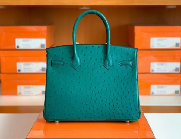 mmexport1673775104806-1024x789-1 Hermes Birkin Ostrich u4 Velvet green Gold Hardware 30cm Full Handmade