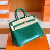 mmexport1673775156094-1024x779-1 Hermes Birkin Shiny Alligator 6Q jade green Gold Hardware 25cm Full Handmade