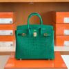 mmexport1673775160253-1024x789-1 Hermes Birkin Shiny Alligator 6Q jade green Gold Hardware 25cm Full Handmade