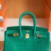 mmexport1673775161690-1024x768-1 Hermes Birkin Shiny Alligator 6Q jade green Gold Hardware 25cm Full Handmade