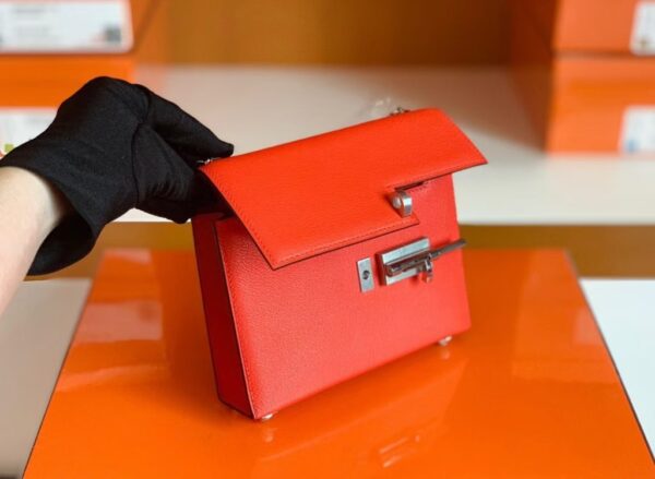 mmexport1673775393138-1024x749-1 Hermes Verrou Chevre Orange Silver Hardware 17cm Full Handmade