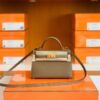 Hermes mini kelly Epsom 18 Etoupe Gold Hardware 19cm Full Handmade