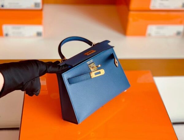 mmexport1674909011331-1024x783-1 Hermes mini kelly Epsom R2 blue agete Gold Hardware 19cm Full Handmade