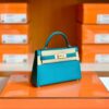 mmexport1674909109704-1024x793-1 Hermes mini kelly Epsom 7f blue paon Gold Hardware 19cm Full Handmade