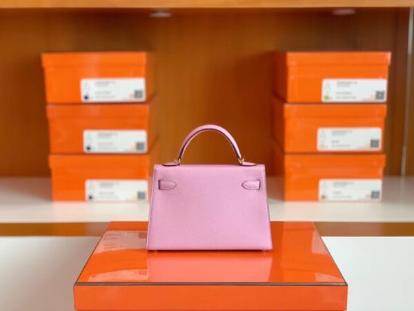 mmexport1674909160692-1024x768-1 Hermes mini kelly Epsom X9 Mauve Pink Gold Hardware 19cm Full Handmade