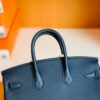 Hermes Birkin Togo bi-color Deep Blue & Orange Silver Hardware 25cm Full Handmade