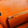Hermes Birkin Togo bi-color Deep Blue & Orange Silver Hardware 25cm Full Handmade