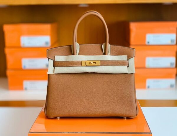 mmexport1675759329691-1024x789-1 Hermes Birkin Togo CK37 Golden Brown Gold Hardware 30cm Full Handmade