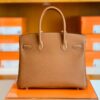 Hermes Birkin Togo CK37 Golden Brown Gold Hardware 30cm Full Handmade