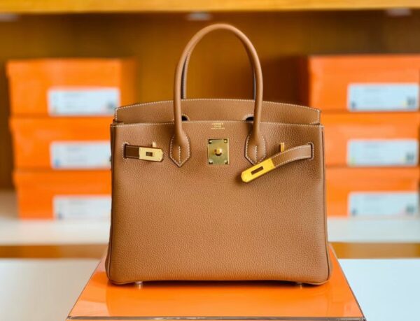 mmexport1675759334201-1024x783-1 Hermes Birkin Togo CK37 Golden Brown Gold Hardware 30cm Full Handmade