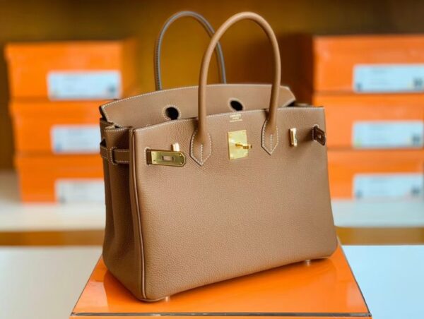 mmexport1675759335637-1024x772-1 Hermes Birkin Togo CK37 Golden Brown Gold Hardware 30cm Full Handmade