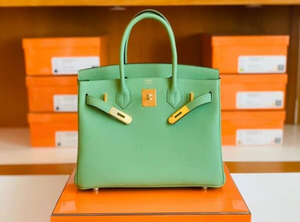 mmexport1675759397676-1024x760-1 Hermes Birkin Togo Avocado green Gold Hardware 30cm Full Handmade