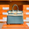 Hermes Birkin Togo 63 Almond green Gold Hardware 25cm Full Handmade