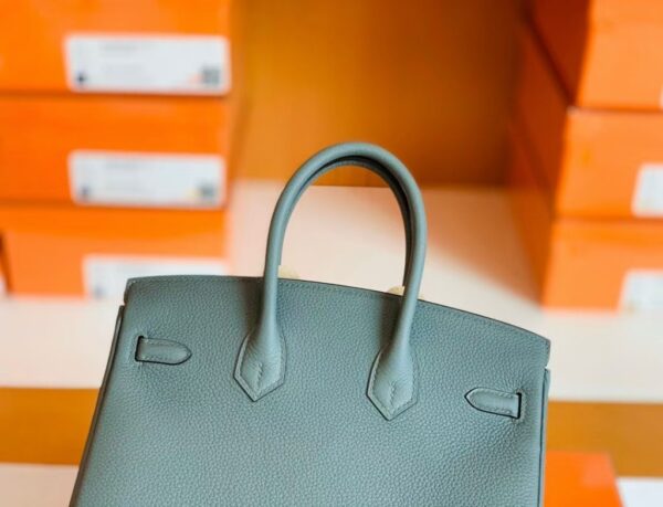 Hermes Birkin Togo 63 Almond green Gold Hardware 25cm Full Handmade