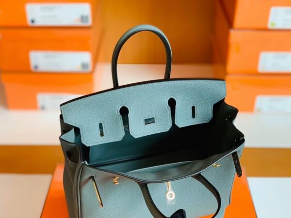 Hermes Birkin Togo 63 Almond green Gold Hardware 25cm Full Handmade