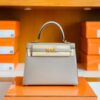 Hermes Kelly Epsom M8 Griss Asphalte Gold Hardware 25cm Full Handmade