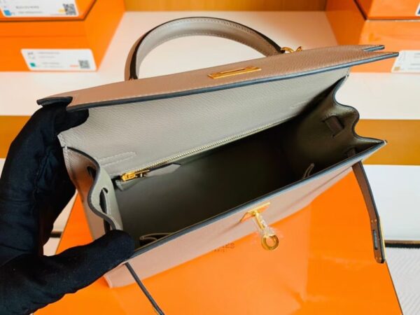 mmexport1675760535891-1024x768-1 Hermes Kelly Epsom M8 Griss Asphalte Gold Hardware 25cm Full Handmade