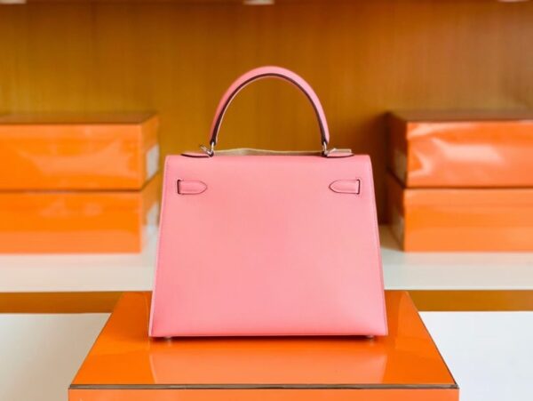 mmexport1675760619750-1024x770-1 Hermes Kelly Epsom 1Q Creamy Pink Silver Hardware 25cm Full Handmade