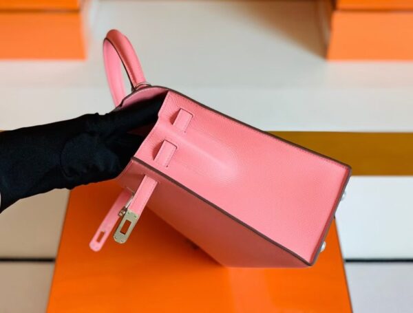 mmexport1675760631614-1024x776-1 Hermes Kelly Epsom 1Q Creamy Pink Silver Hardware 25cm Full Handmade