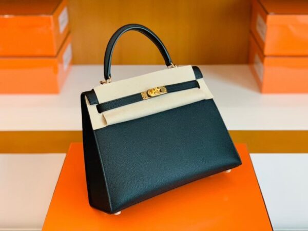 mmexport1675760646253-1024x768-1 Hermes Kelly Epsom Black Gold Hardware 25cm Full Handmade