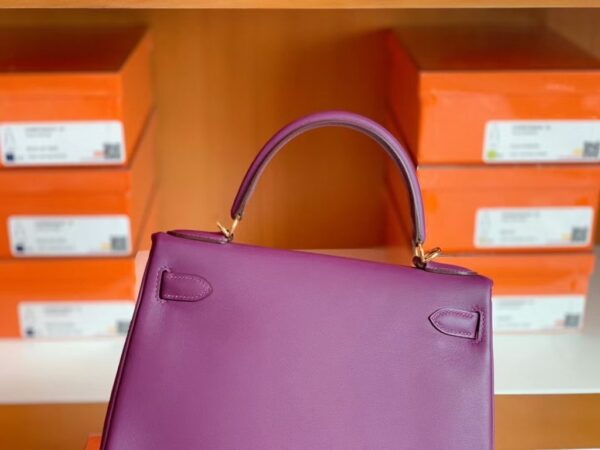 mmexport1675760714638-1024x768-1 Hermes Kelly swift P9 Anemone Purple Gold Hardware 28cm Full Handmade
