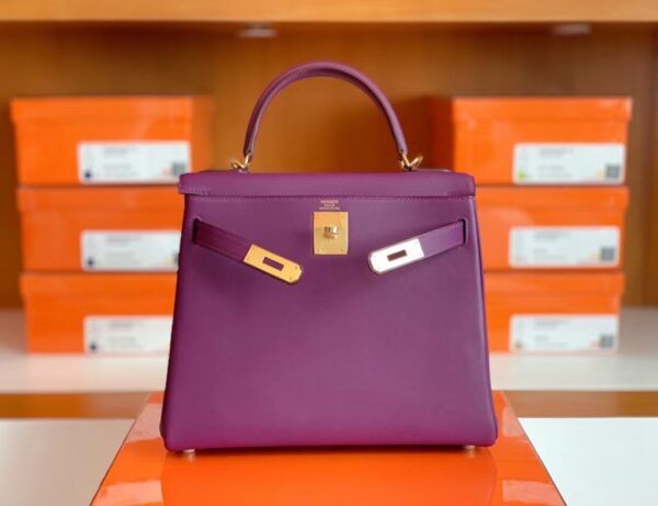 mmexport1675760716155-1024x787-1 Hermes Kelly swift P9 Anemone Purple Gold Hardware 28cm Full Handmade