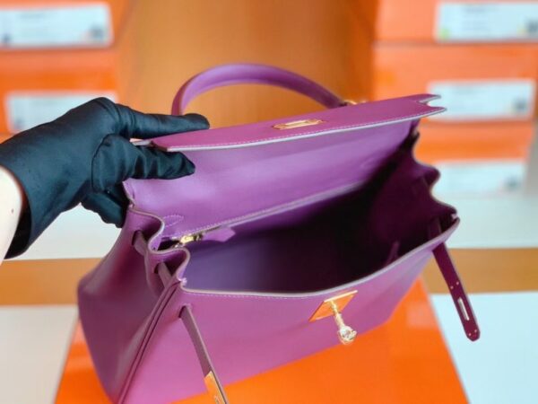 mmexport1675760720556-1024x768-1 Hermes Kelly swift P9 Anemone Purple Gold Hardware 28cm Full Handmade