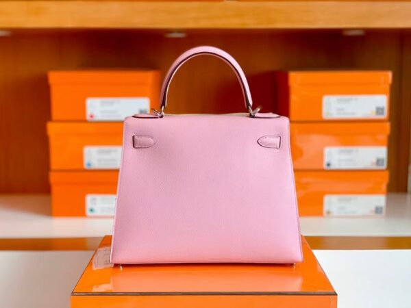 Hermes Kelly Epsom X9 mallow purple Silver Hardware 28cm Full Handmade