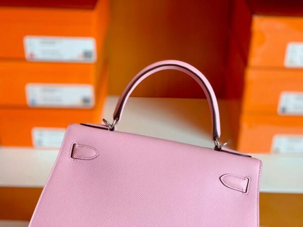 Hermes Kelly Epsom X9 mallow purple Silver Hardware 28cm Full Handmade