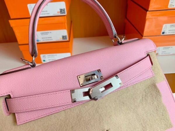 Hermes Kelly Epsom X9 mallow purple Silver Hardware 28cm Full Handmade