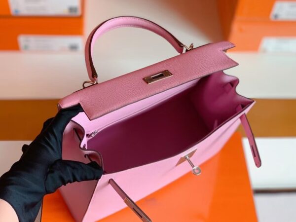 Hermes Kelly Epsom X9 mallow purple Silver Hardware 28cm Full Handmade