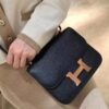 Hermes Constance Epsom Black Gold Hardware 18cm Full Handmade