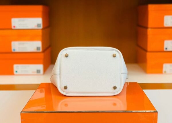 mmexport1675761388319-1024x736-1 Hermes Picotin Lock TC Leather 01 Pure white Silver Hardware 18cm Full Handmade
