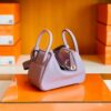 mmexport1675761550002-1024x774-1 Hermes Mini Lindy Togo 4W Taro purple Silver Hardware 19cm Full Handmade