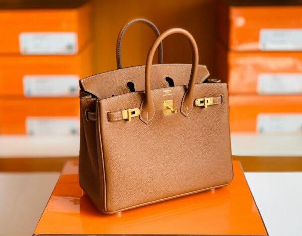 mmexport1676280343654-1024x798-1 Hermes Birkin Togo Golden Brown Gold Hardware 25cm Full Handmade