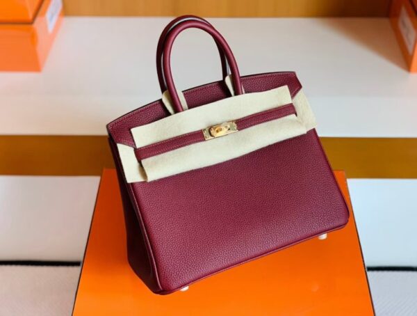mmexport1676280431637-1024x774-1 Hermes Birkin Togo K1 Garnet red Gold Hardware 25cm Full Handmade