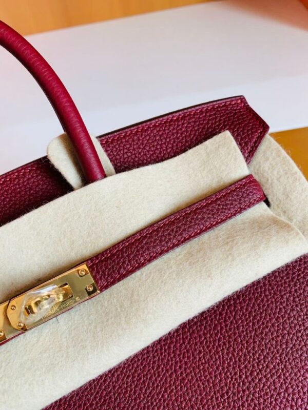mmexport1676280433056-768x1024-1 Hermes Birkin Togo K1 Garnet red Gold Hardware 25cm Full Handmade