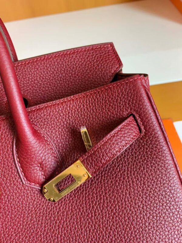 mmexport1676280437229-768x1024-1 Hermes Birkin Togo K1 Garnet red Gold Hardware 25cm Full Handmade